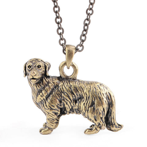 3D Realistic Golden Retriever Necklace