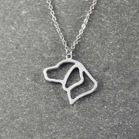 Beagle Silhouette Necklace