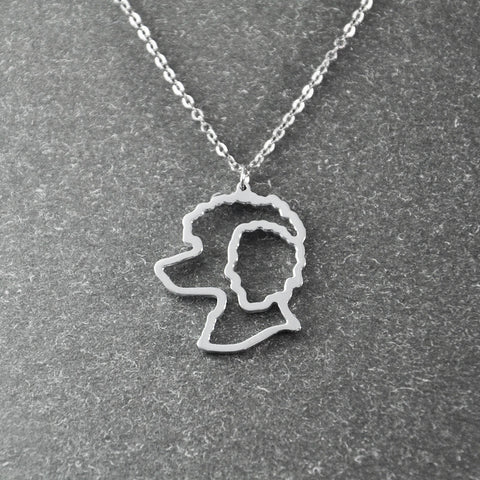 Poodle Silhouette Necklace