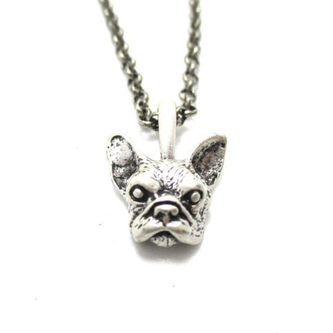 3D French Bulldog Charm Necklace