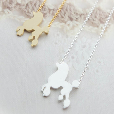 Poodle Pendant Necklace