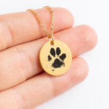 Actual Paw Print Necklace