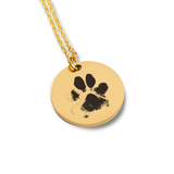 Actual Paw Print Necklace