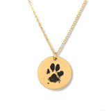 Actual Paw Print Necklace