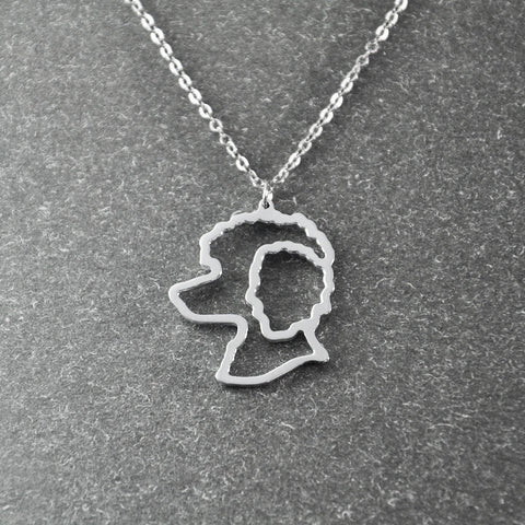 Poodle Silhouette Necklace