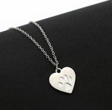 Love Dogs Paw Gold or Silver Pendant Necklace
