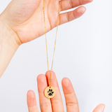 Actual Paw Print Necklace