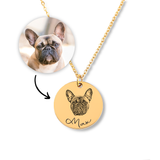 Personalized Dog Portrait Necklace