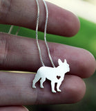 Beautiful French Bulldog with Heart Necklace