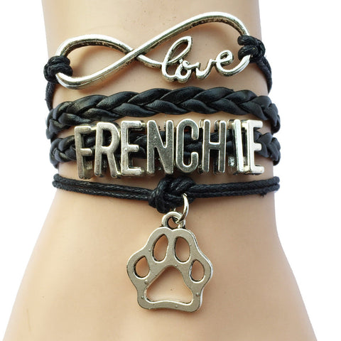 Infinity Love Frenchi Leather Charm Bracelet