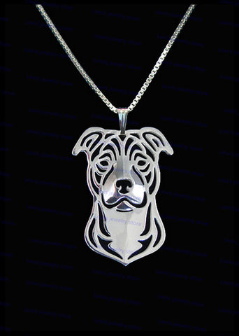Beautiful Staffordshire Bull Terrier Necklace